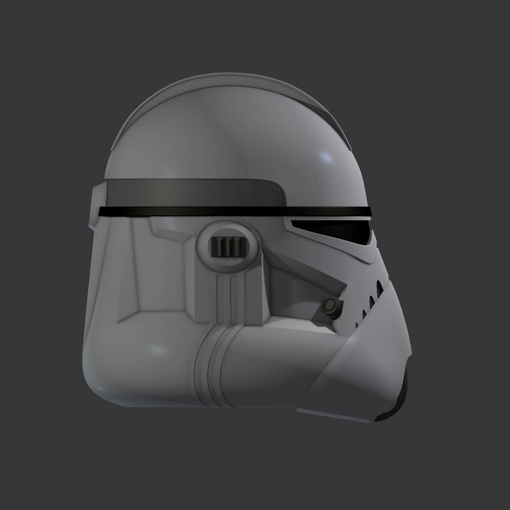 Clone Trooper Assassin Cosplay Helmet 3D print model_3