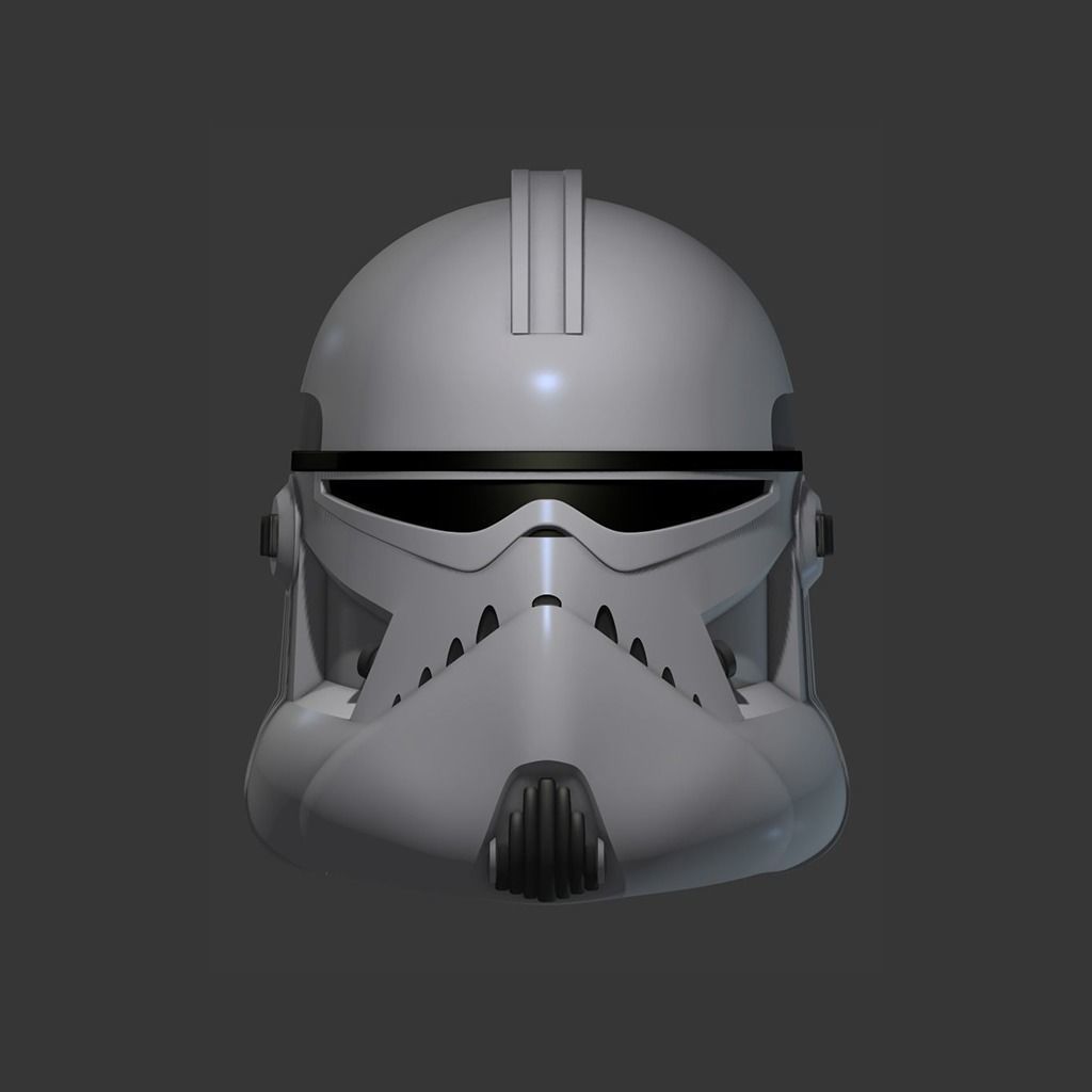 Clone Trooper Assassin Cosplay Helmet 3D print model_2
