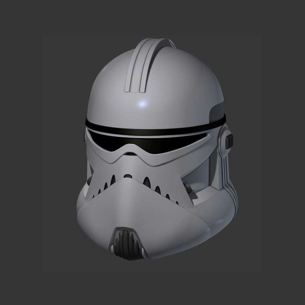 Clone Trooper Assassin Cosplay Helmet 3D print model_1