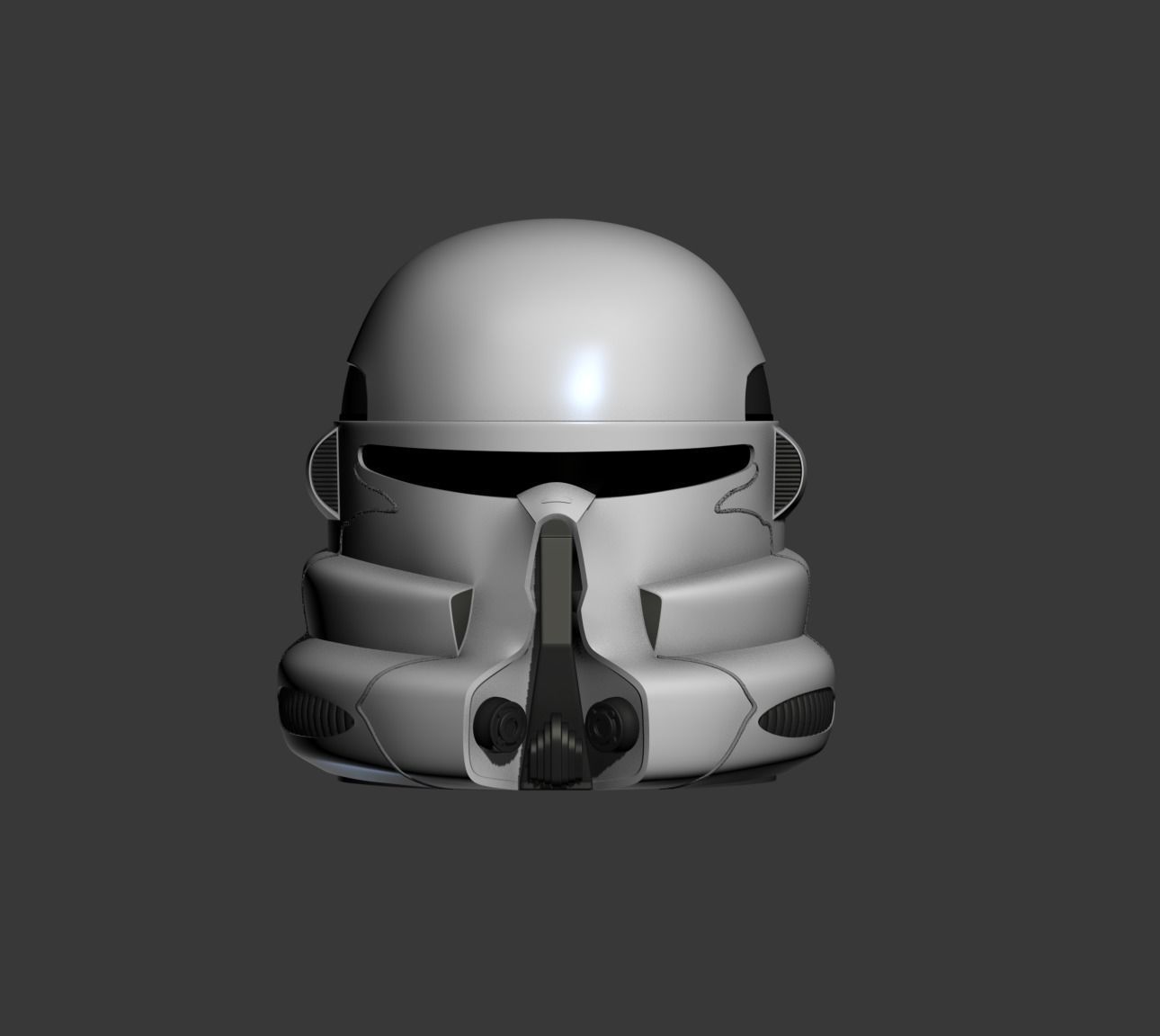 Clone Paratrooper Cosplay Helmet 3D print model_7
