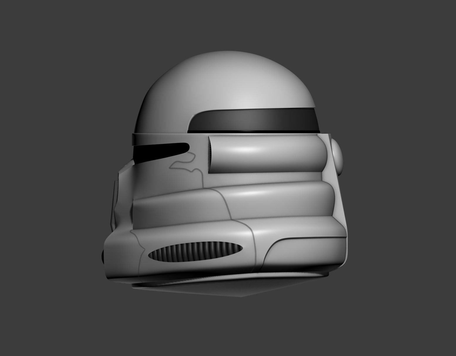 Clone Paratrooper Cosplay Helmet 3D print model_9