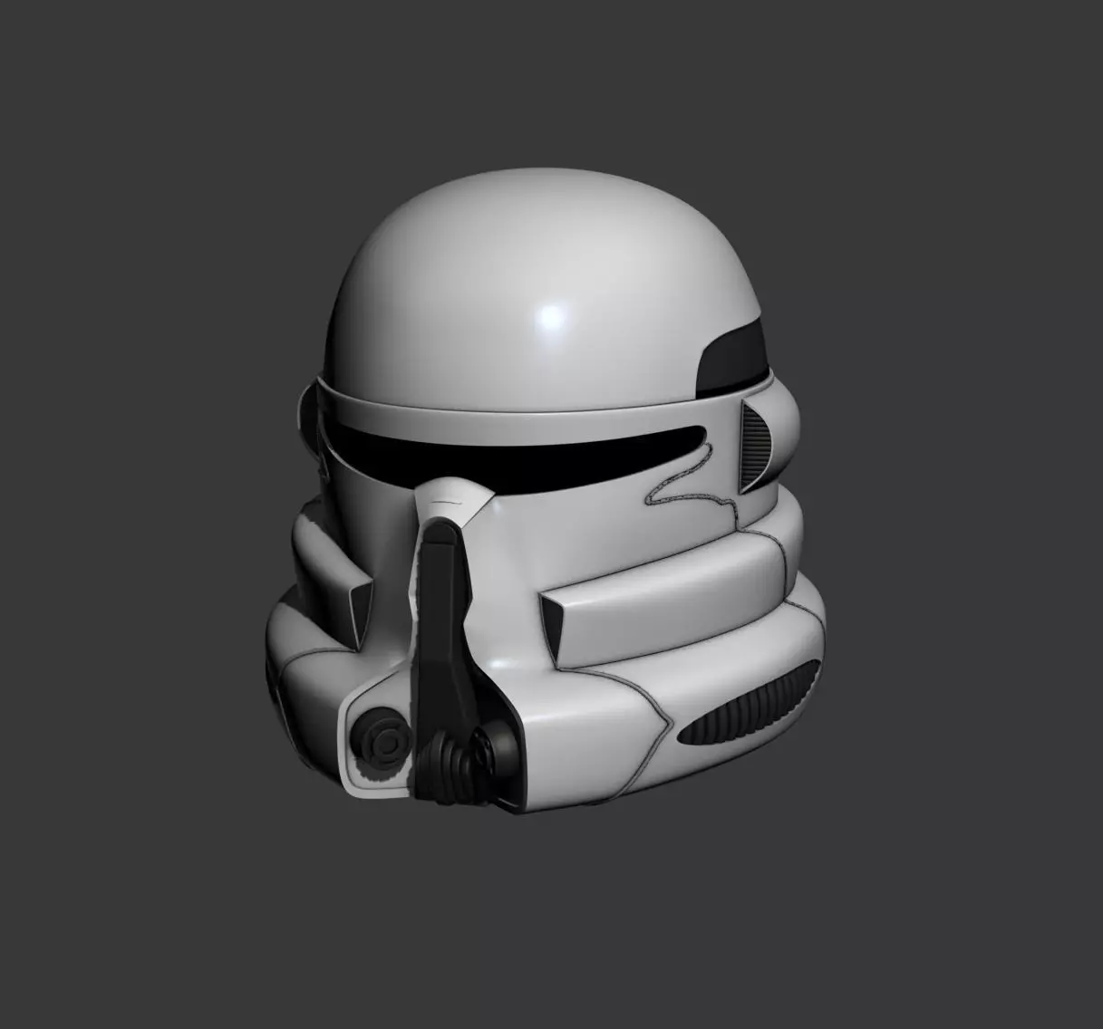 Clone Paratrooper Cosplay Helmet 3D print model_1