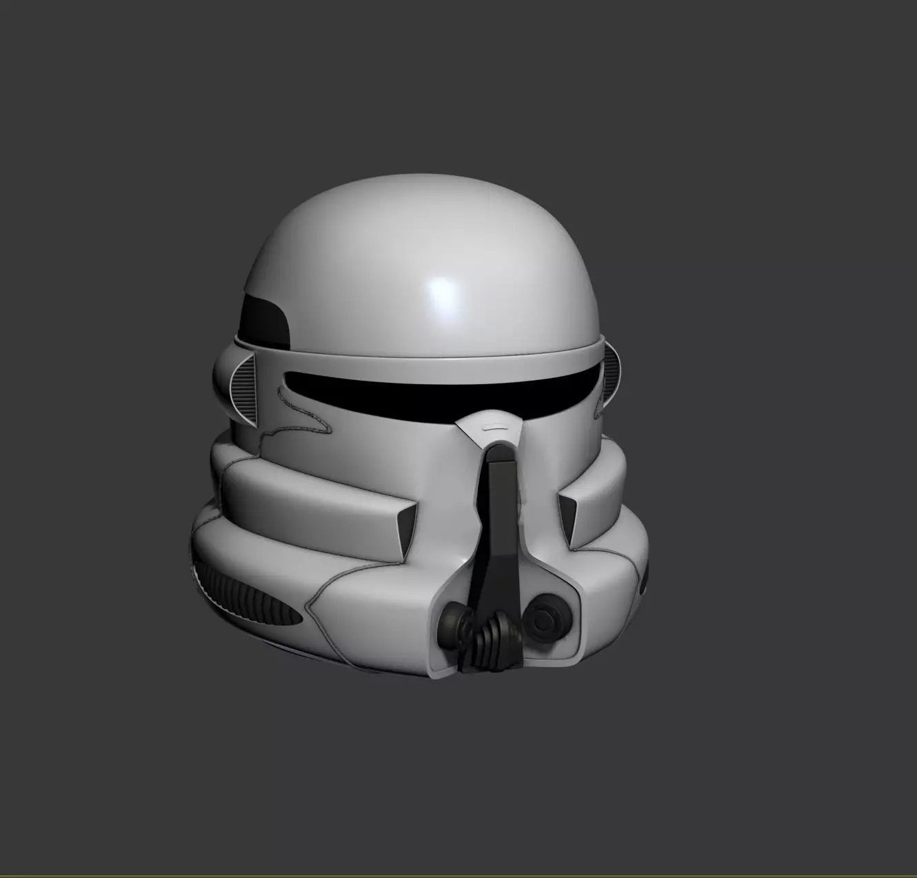 Clone Paratrooper Cosplay Helmet 3D print model_2