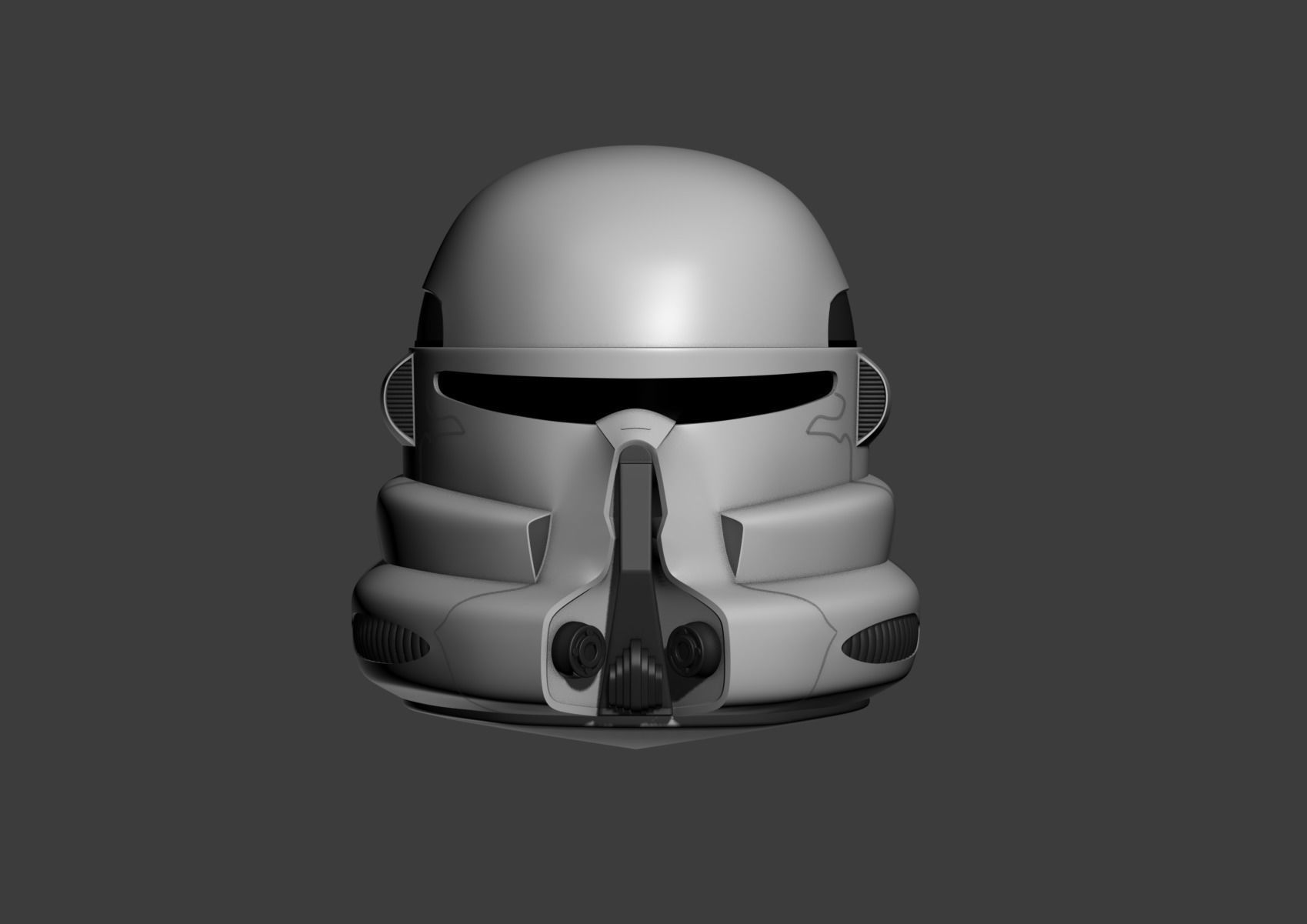 Clone Paratrooper Cosplay Helmet 3D print model_6