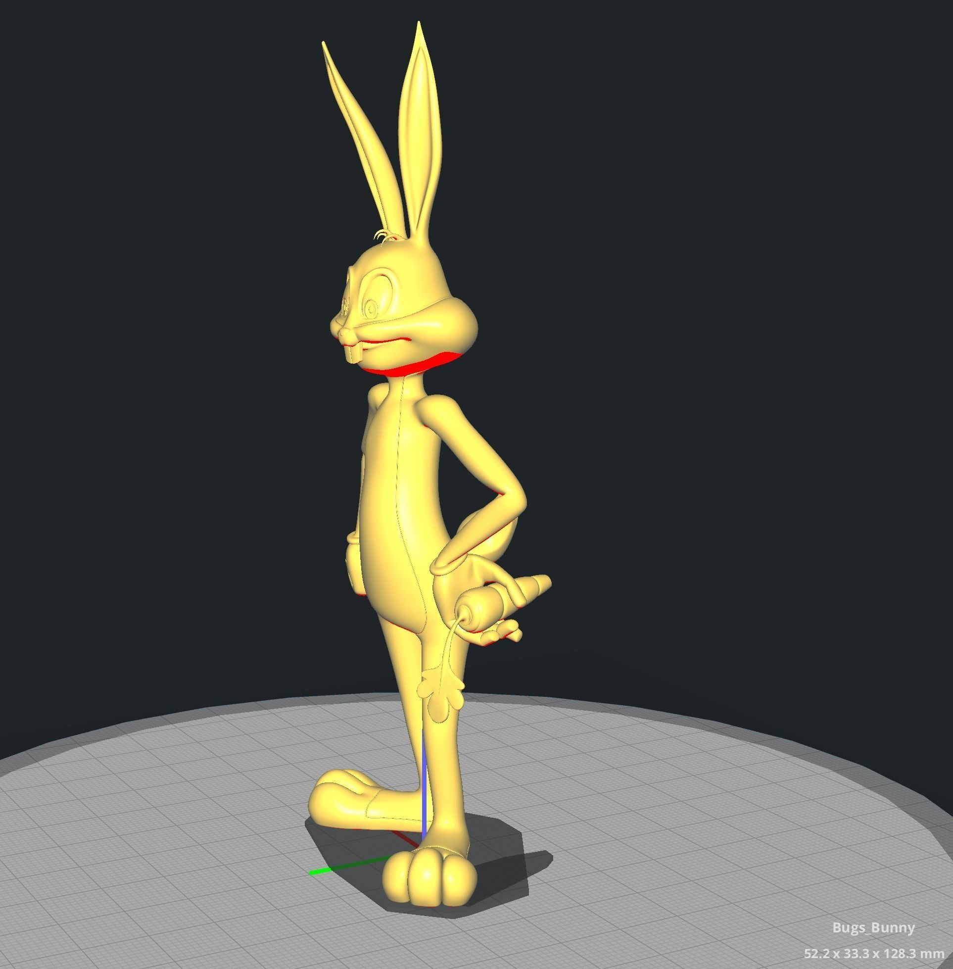 Bugs the Bunny 3D print model_1