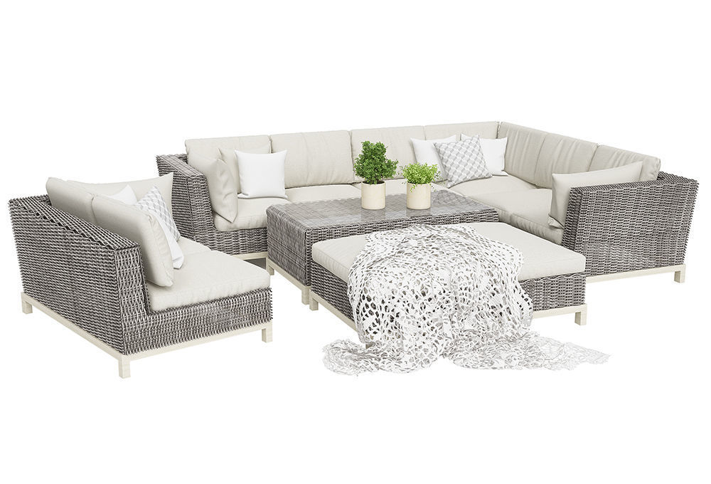 Outdoor furnitures Volumepack 16 models 3D model_11