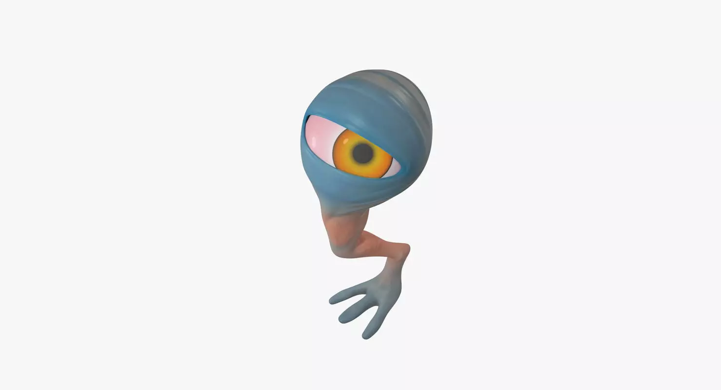 Creature Cyclop Rigged Low-poly 3D model