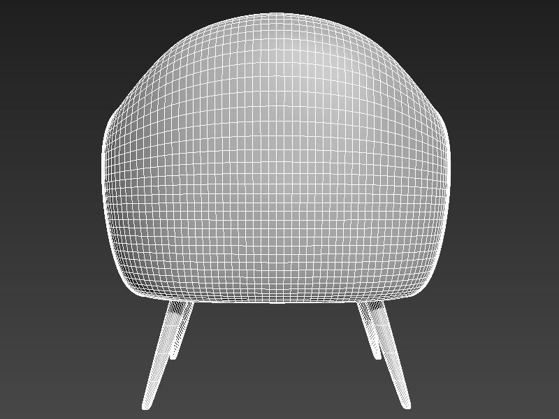 Armchair chair 3D model_8