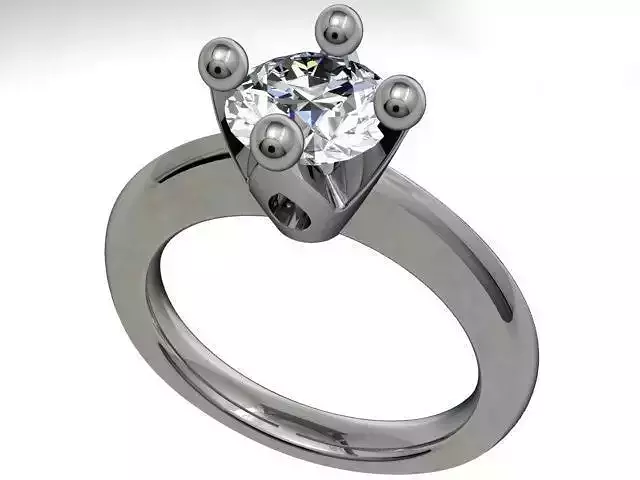 JEWELRY ENGAGEMENT RING STL FILE FOR DOWNLOAD AND PRINT- CA1 3D print model