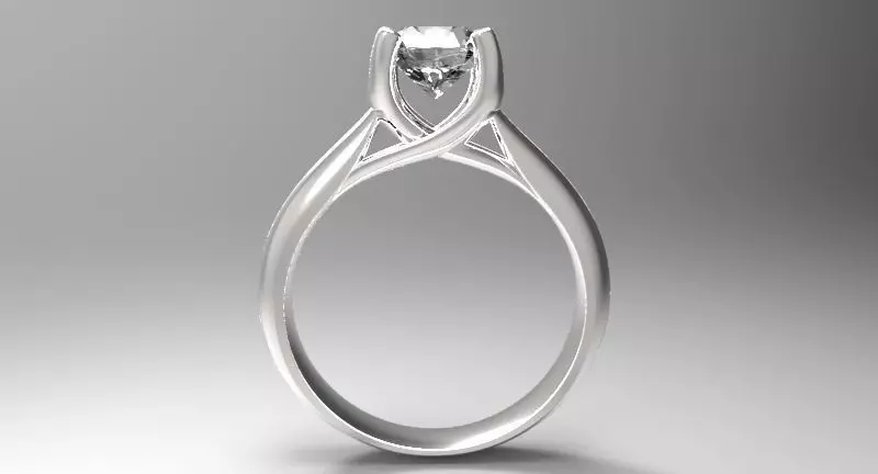 JEWELRY ENGAGEMENT RING STL FILE FOR DOWNLOAD AND PRINT- CA4 3D print model_0