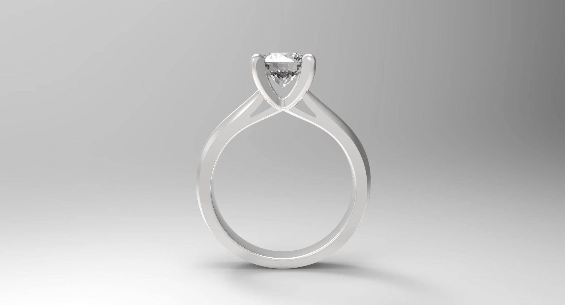 JEWELRY ENGAGEMENT RING STL FILE FOR DOWNLOAD AND PRINT- CA5 3D print model_1