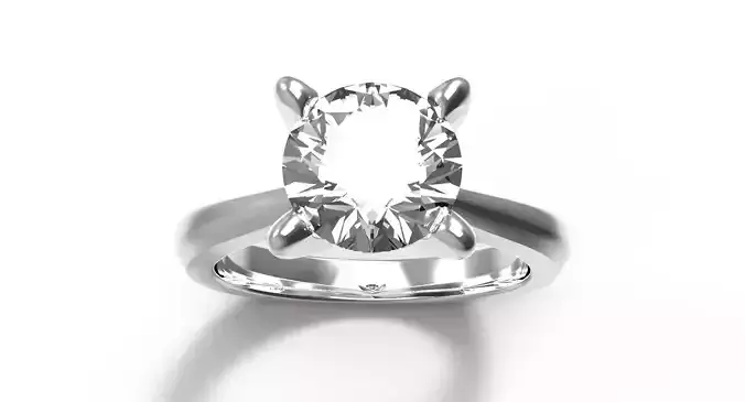 JEWELRY ENGAGEMENT RING STL FILE FOR DOWNLOAD AND PRINT- CA5 3D print model