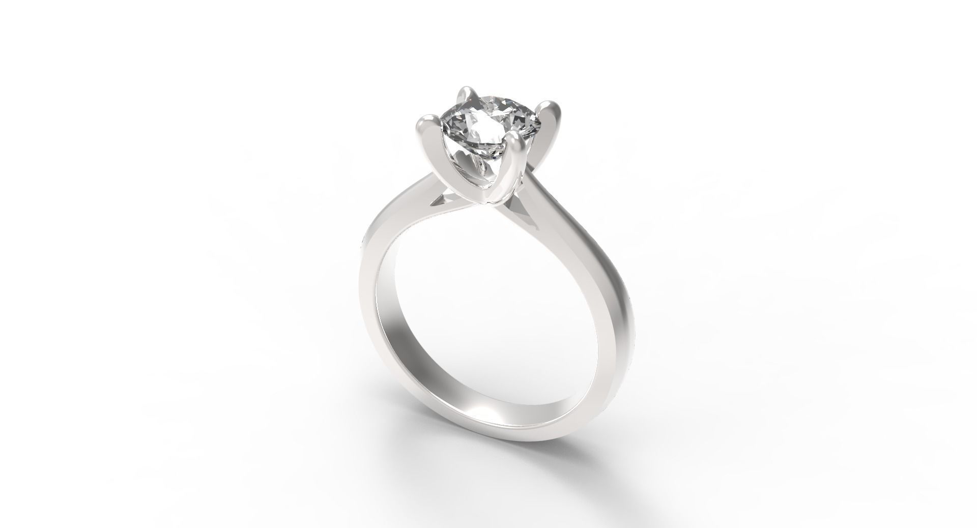 JEWELRY ENGAGEMENT RING STL FILE FOR DOWNLOAD AND PRINT- CA5 3D print model_6