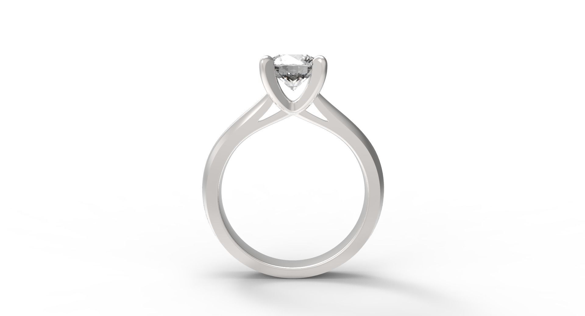 JEWELRY ENGAGEMENT RING STL FILE FOR DOWNLOAD AND PRINT- CA5 3D print model_8