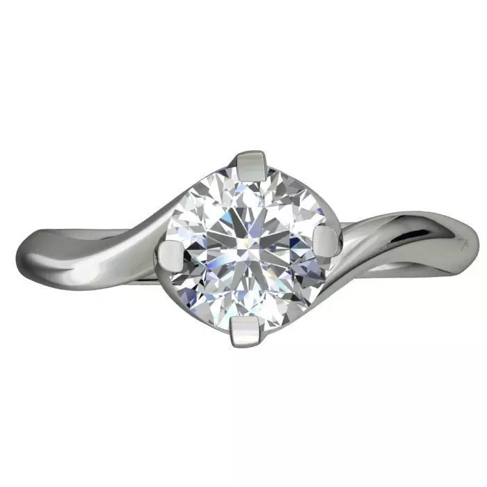 JEWELRY ENGAGEMENT RING STL FILE FOR DOWNLOAD AND PRINT- CA9 3D print model_0
