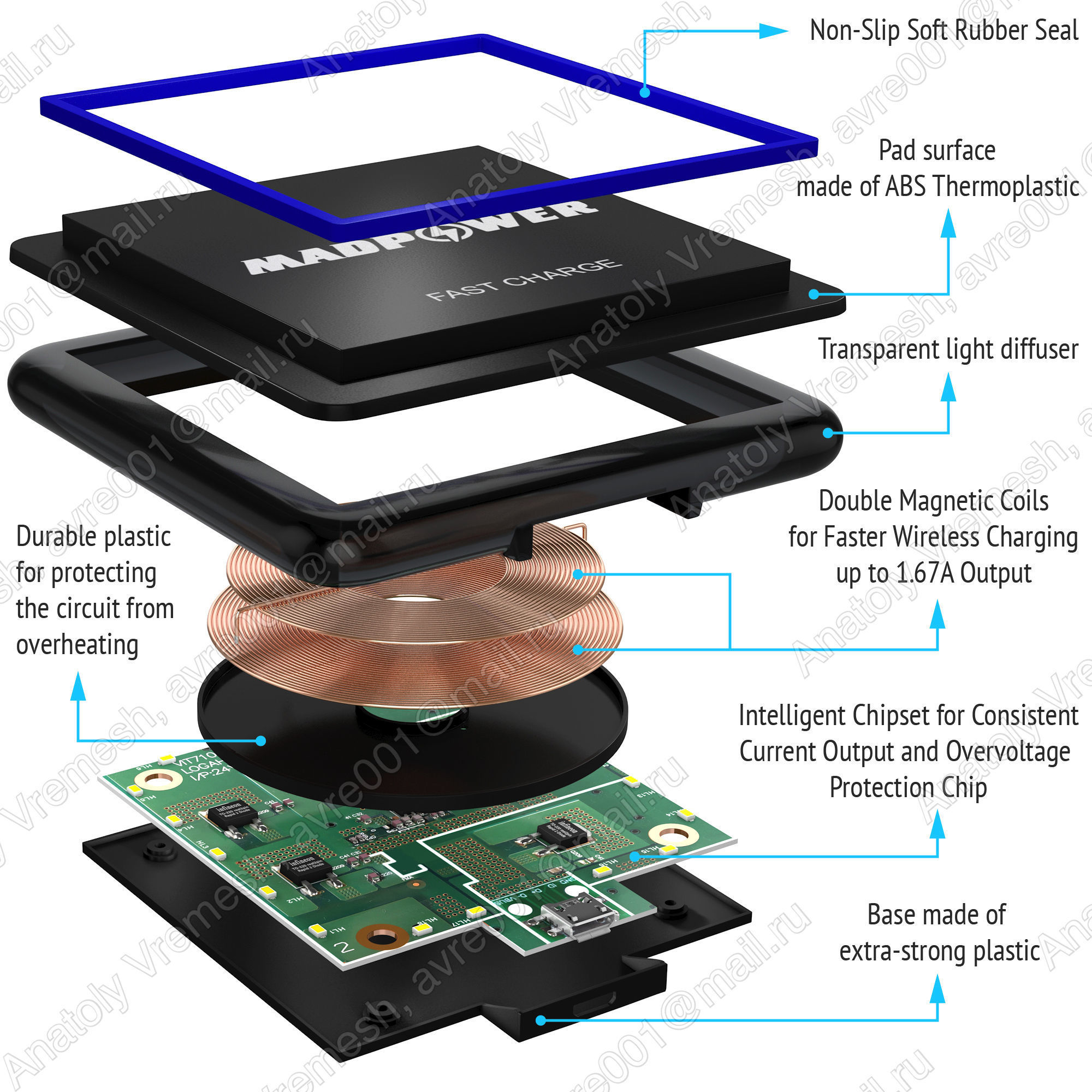MadPower - wireless charger 3D model_1
