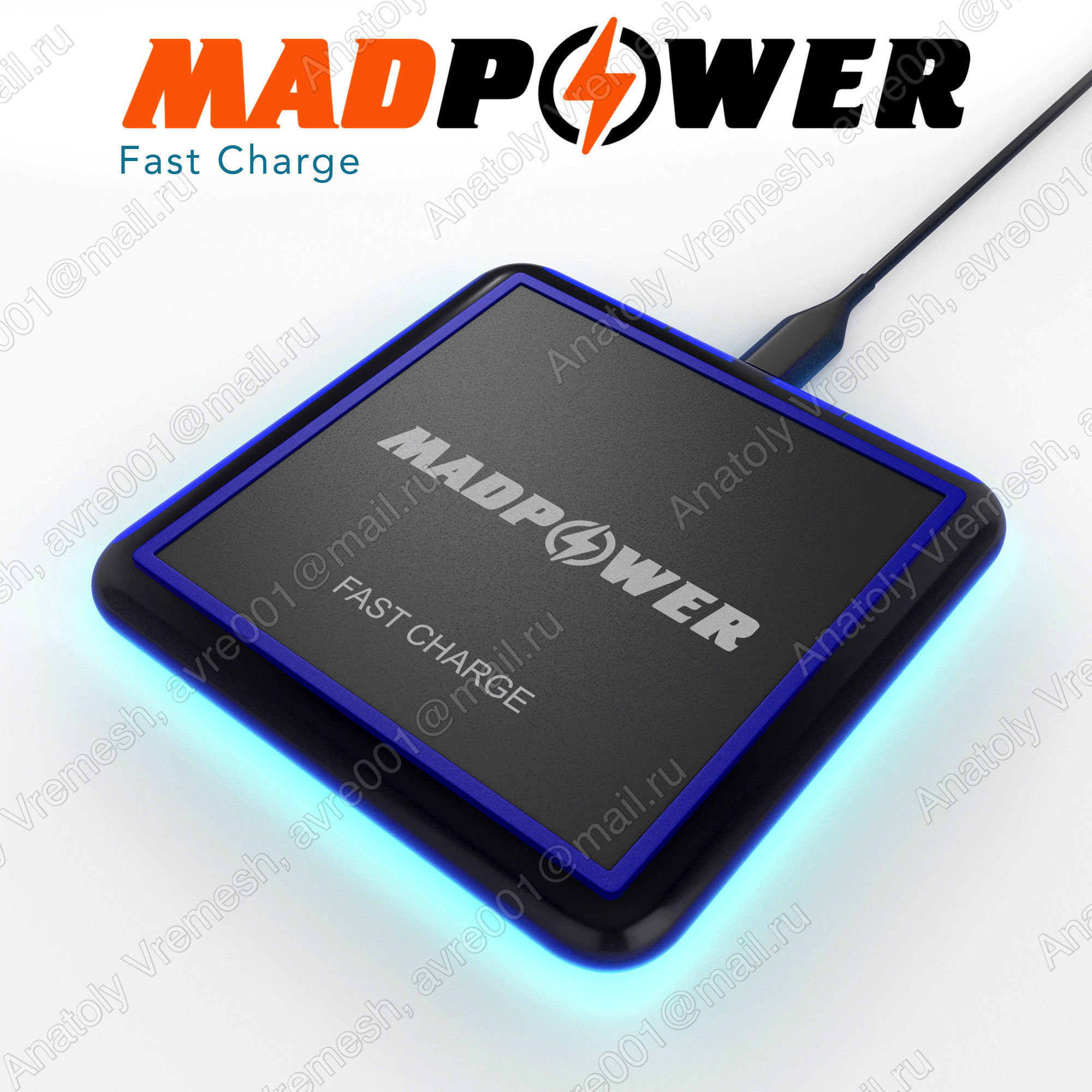MadPower - wireless charger 3D model_4