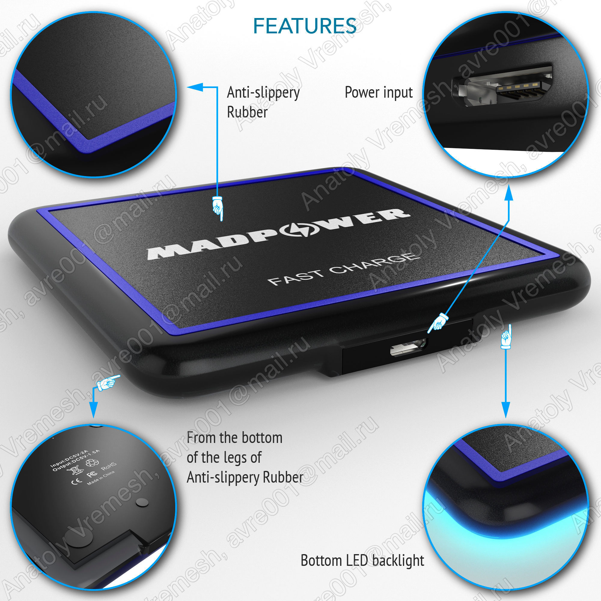 MadPower - wireless charger 3D model_2