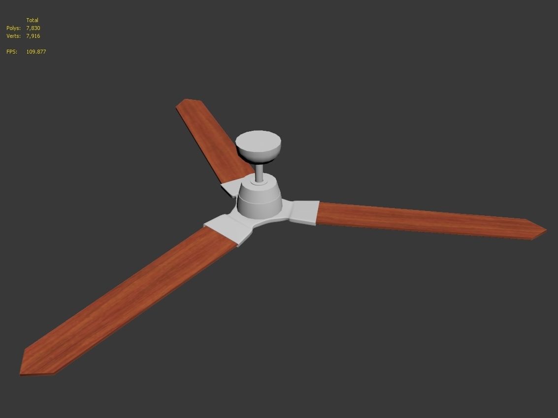 Wylde Ceiling Fan 3D model_2