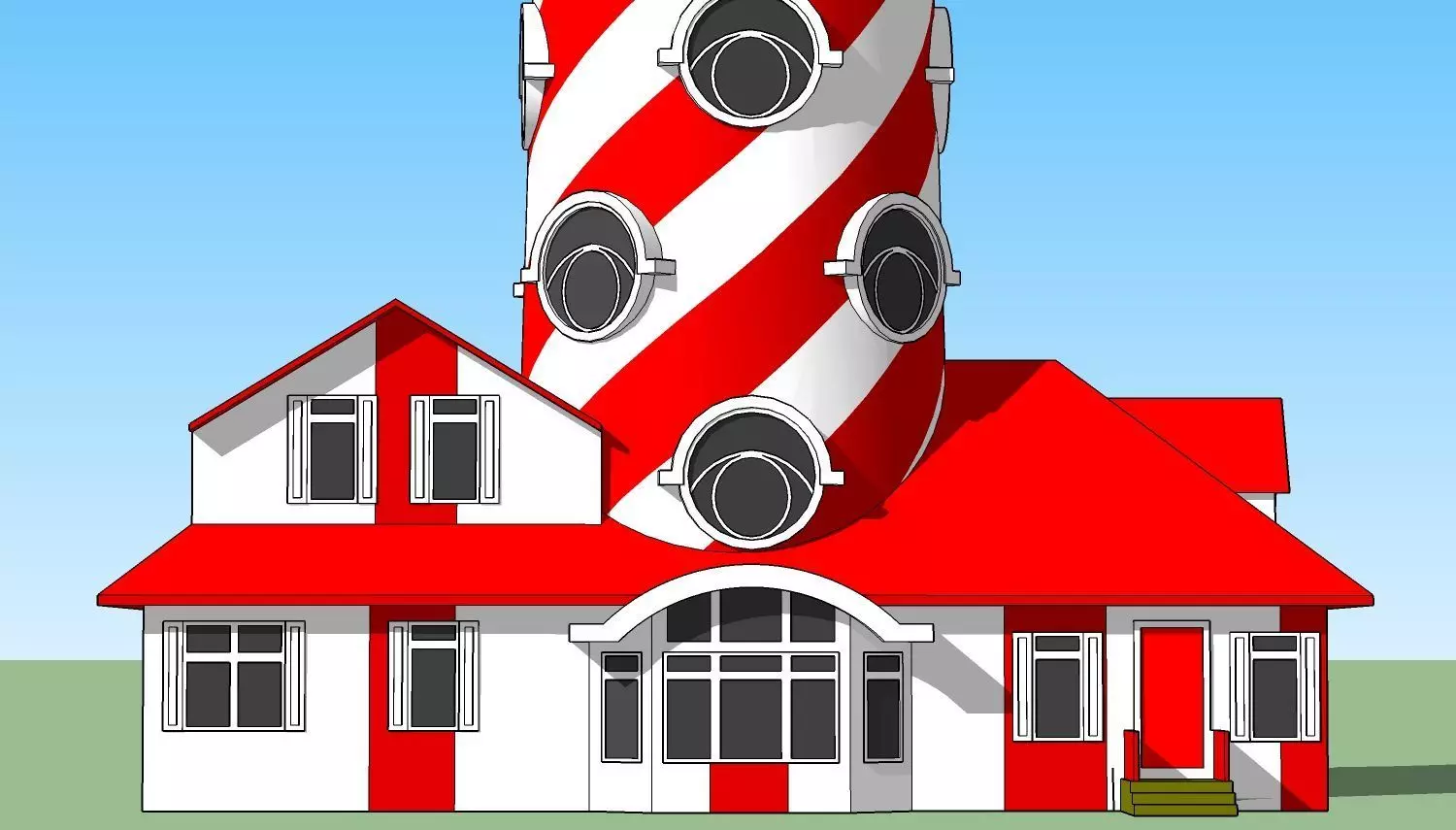 Lighthouse from a Legion series Low-poly 3D model_0