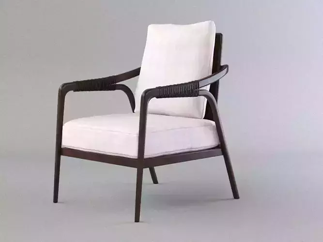 Knot Lounge Chair by mcguire 3D model