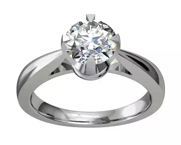 JEWELRY ENGAGEMENT RING STL FILE FOR DOWNLOAD AND PRINT- CA11 3D print model