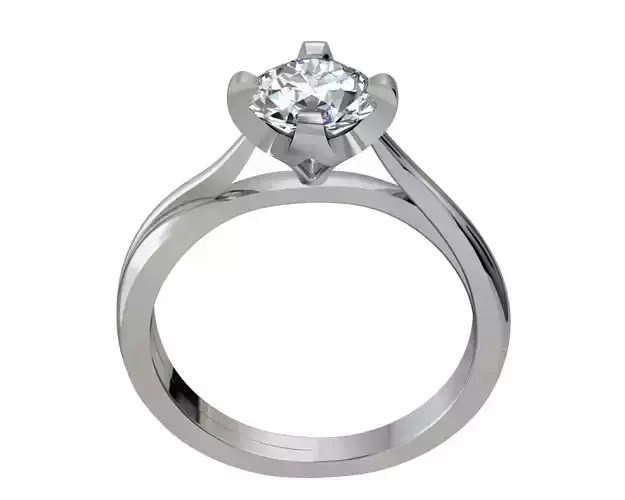JEWELRY ENGAGEMENT RING STL FILE FOR DOWNLOAD AND PRINT- CA12 3D print model