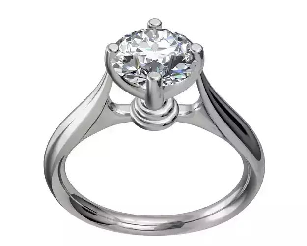 JEWELRY ENGAGEMENT RING STL FILE FOR DOWNLOAD AND PRINT- CA13 3D print model