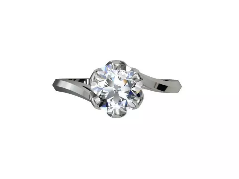 JEWELRY ENGAGEMENT RING STL FILE FOR DOWNLOAD AND PRINT- CA15 3D print model_0