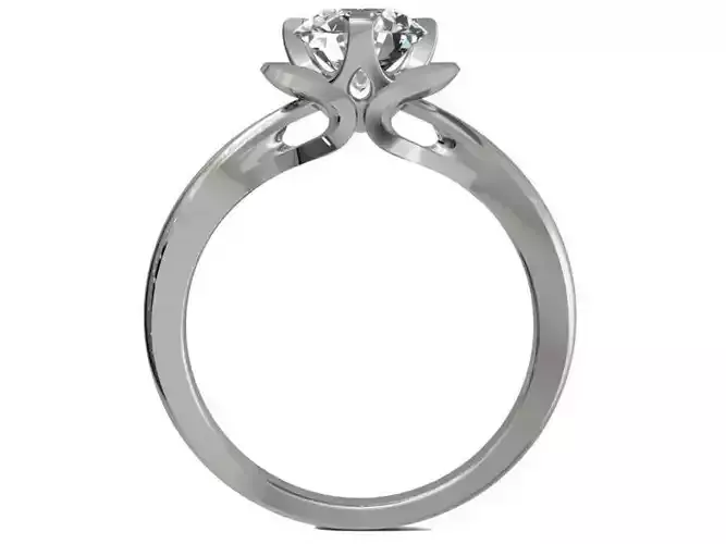 Open Tulip JEWELRY Engagement Ring Mold 3D - CA16