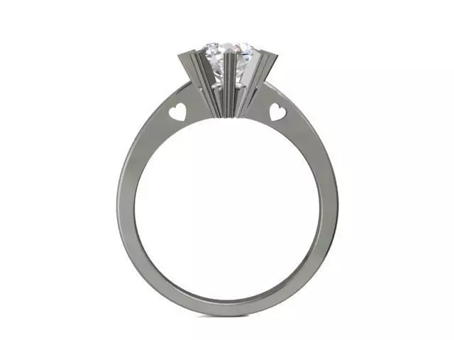 Engagement Heart  Valentine Ring  Mold Cad 3d - CA17 3D print model_0