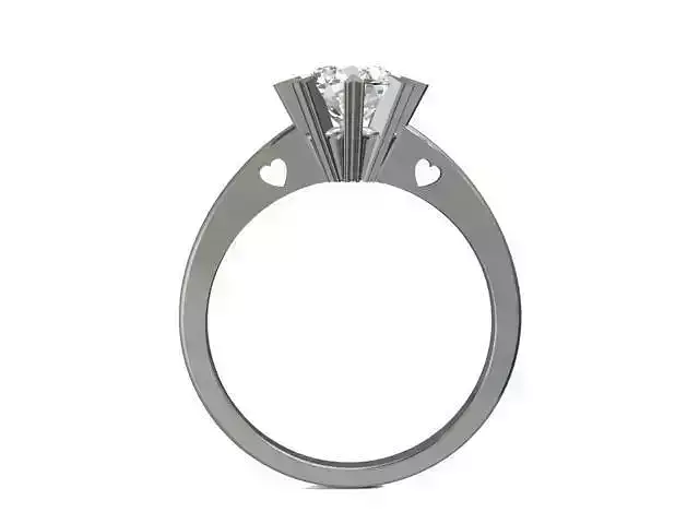 Engagement Heart  Valentine Ring  Mold Cad 3d - CA17 3D print model