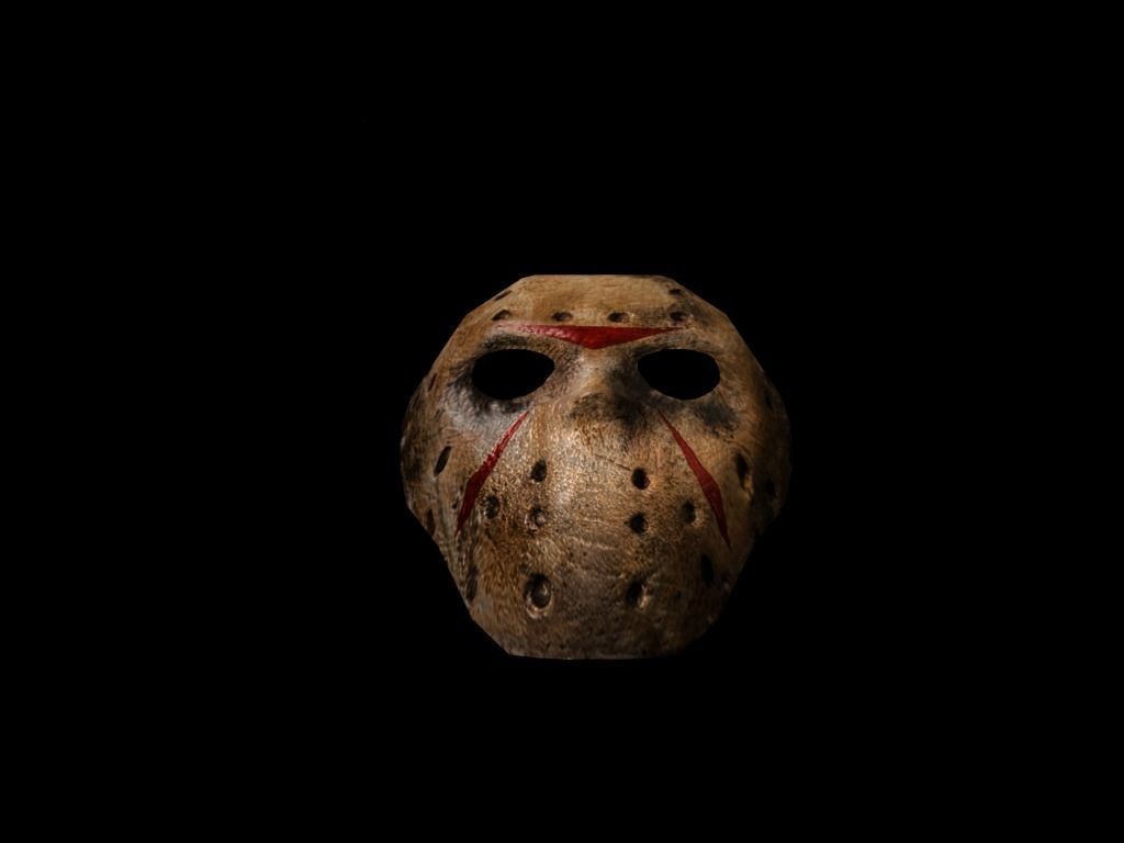 Jason Voorhes Mask Low-poly 3D model_3