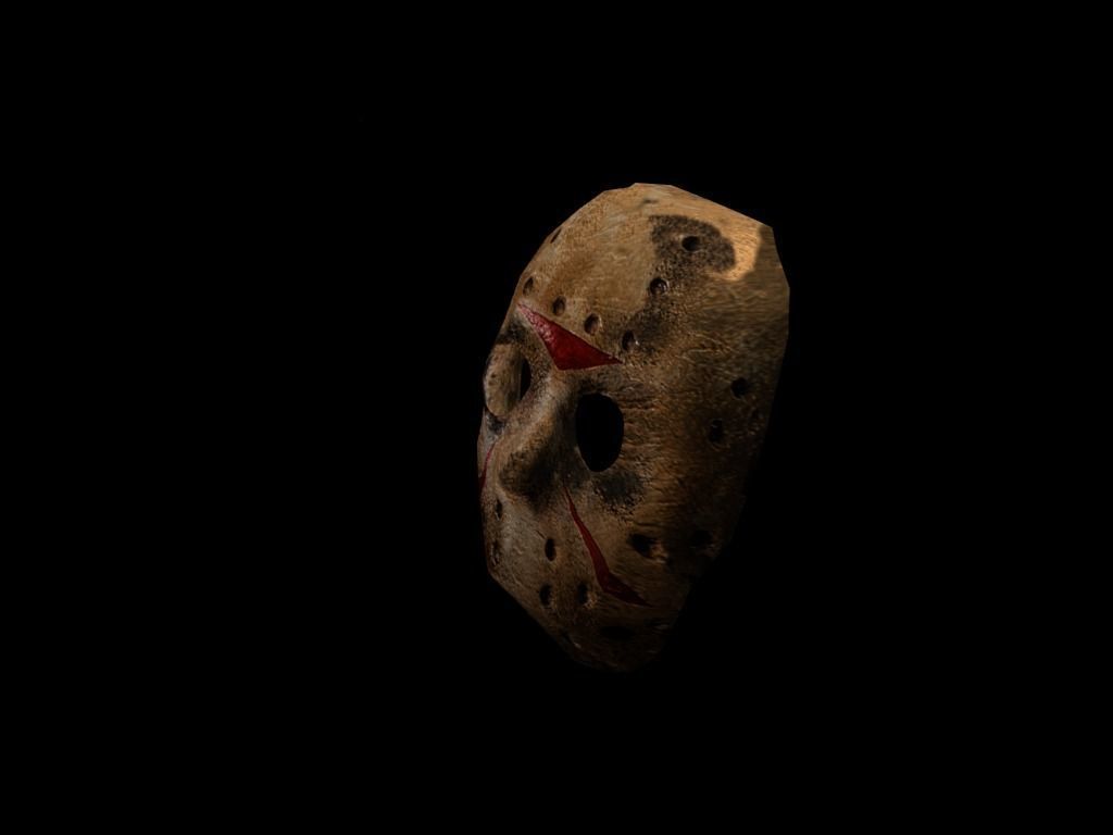 Jason Voorhes Mask Low-poly 3D model_1