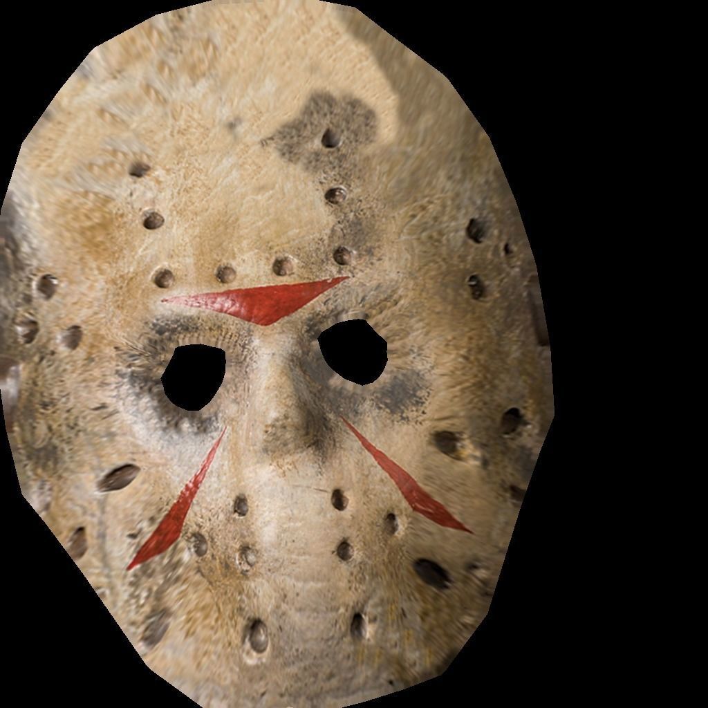 Jason Voorhes Mask Low-poly 3D model_6