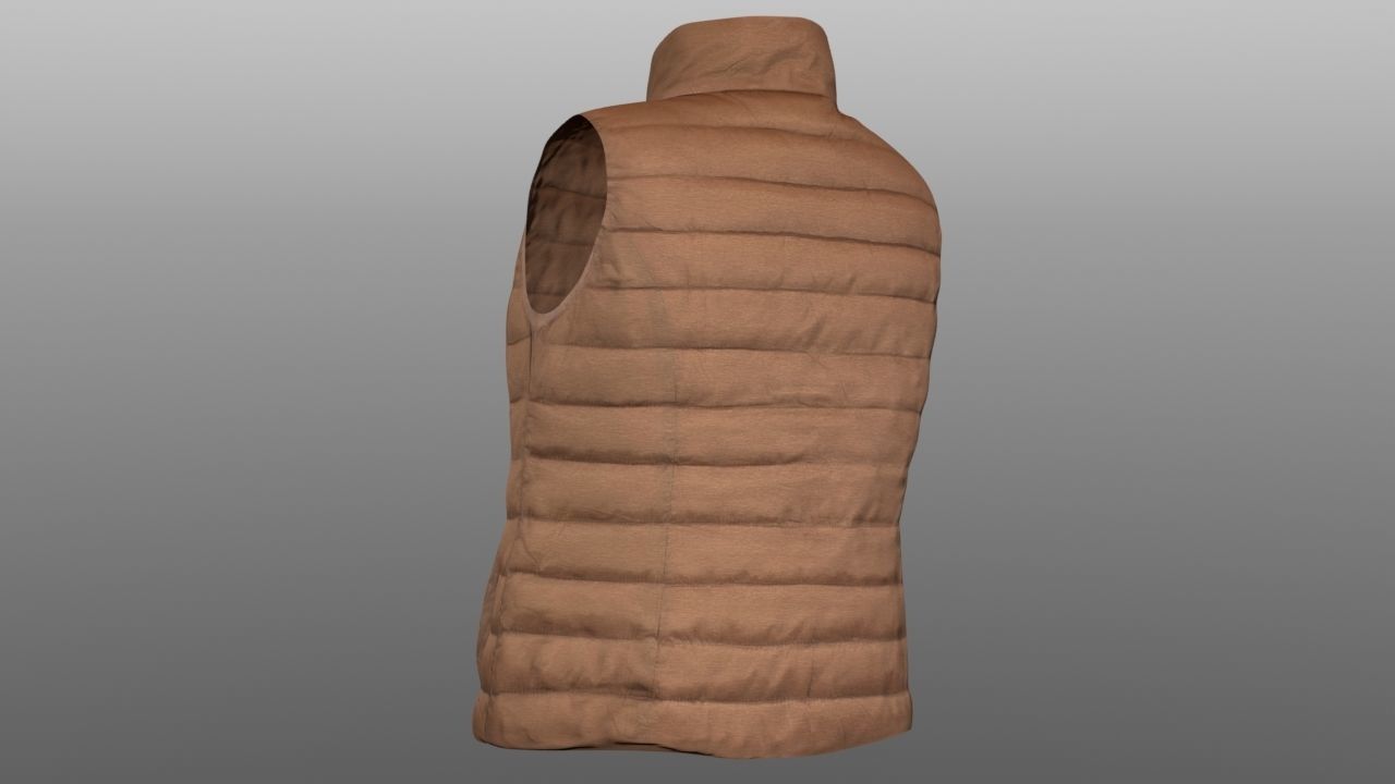 Vest 3D model Low-poly 3D model_5