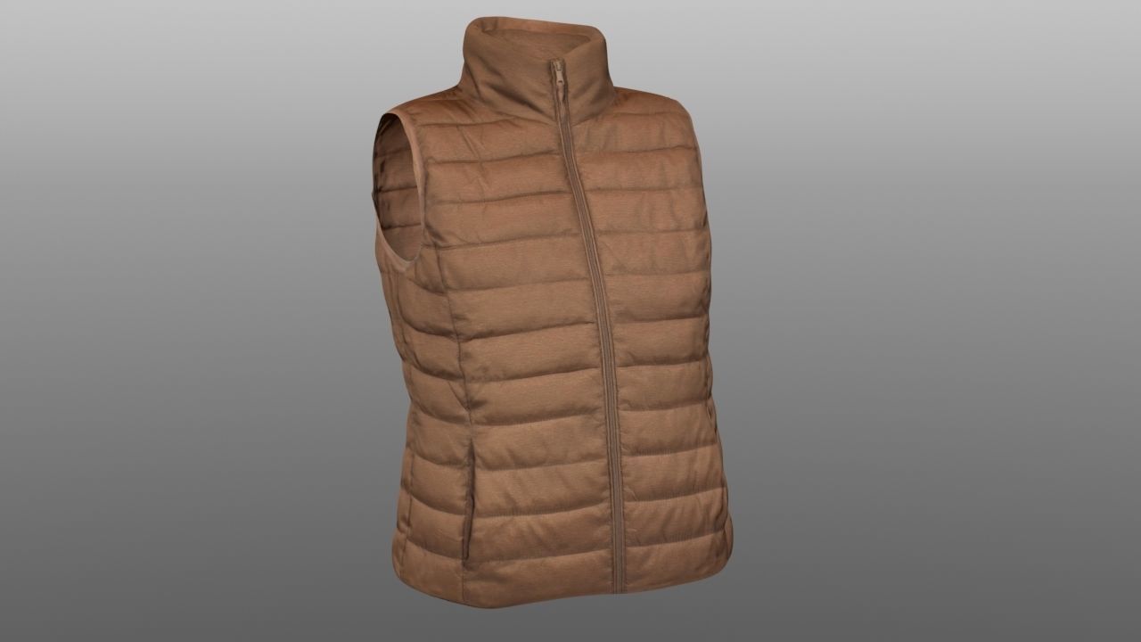 Vest 3D model Low-poly 3D model_1