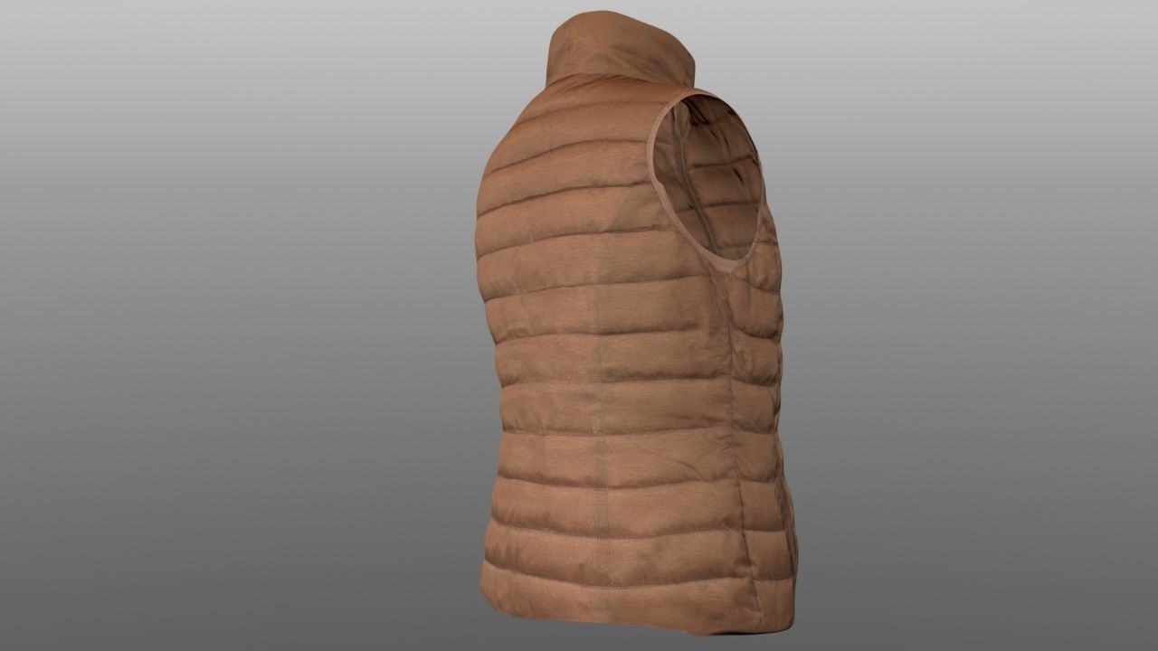Vest 3D model Low-poly 3D model_4