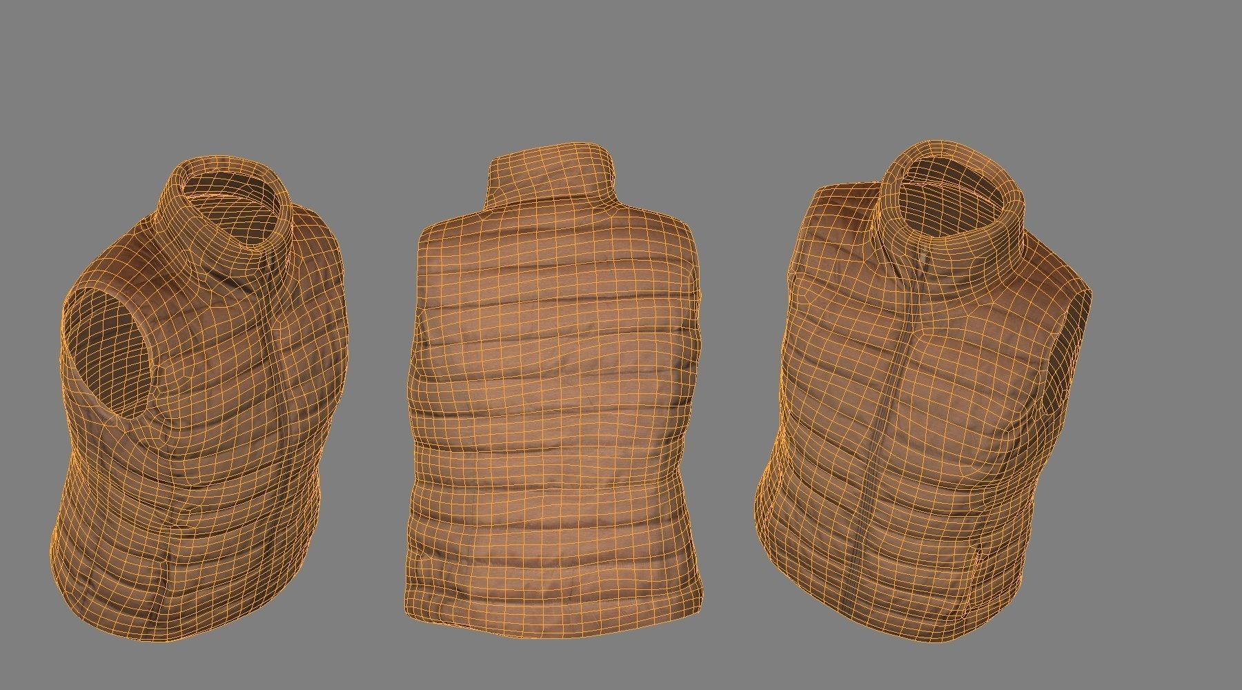 Vest 3D model Low-poly 3D model_8