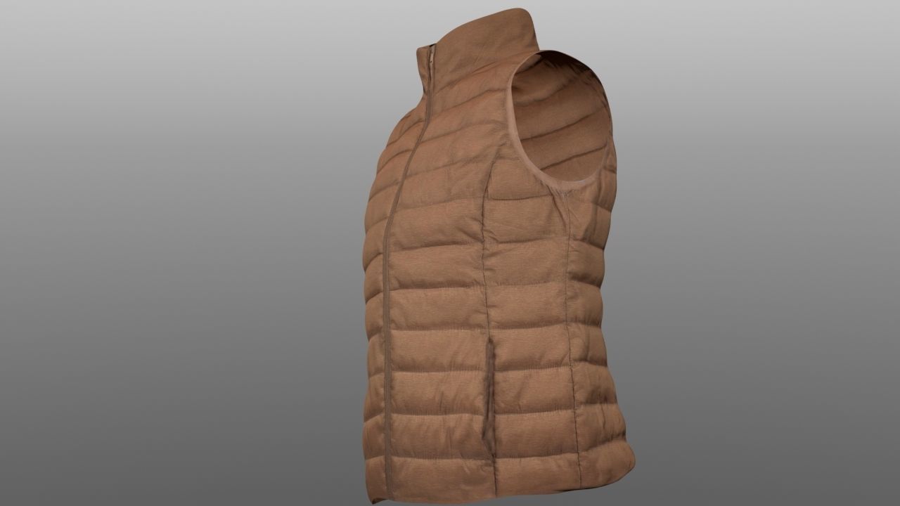 Vest 3D model Low-poly 3D model_3