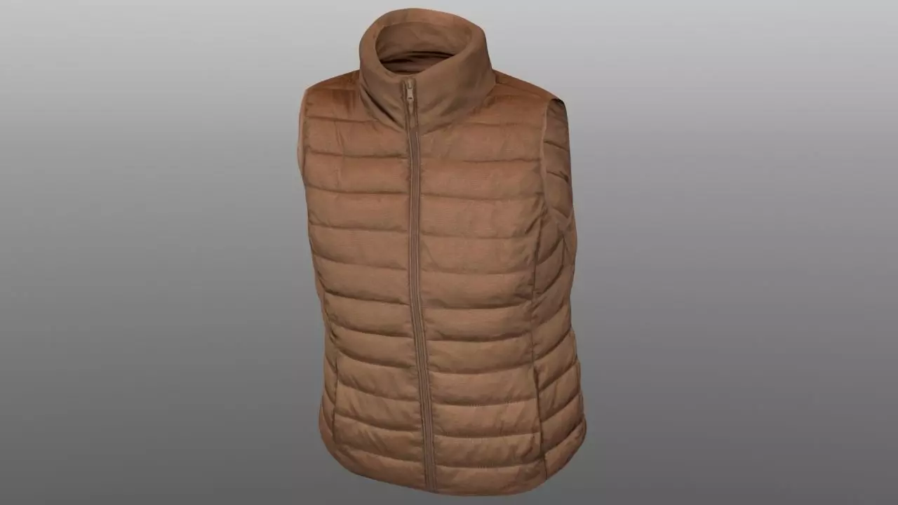 Vest 3D model Low-poly 3D model_0