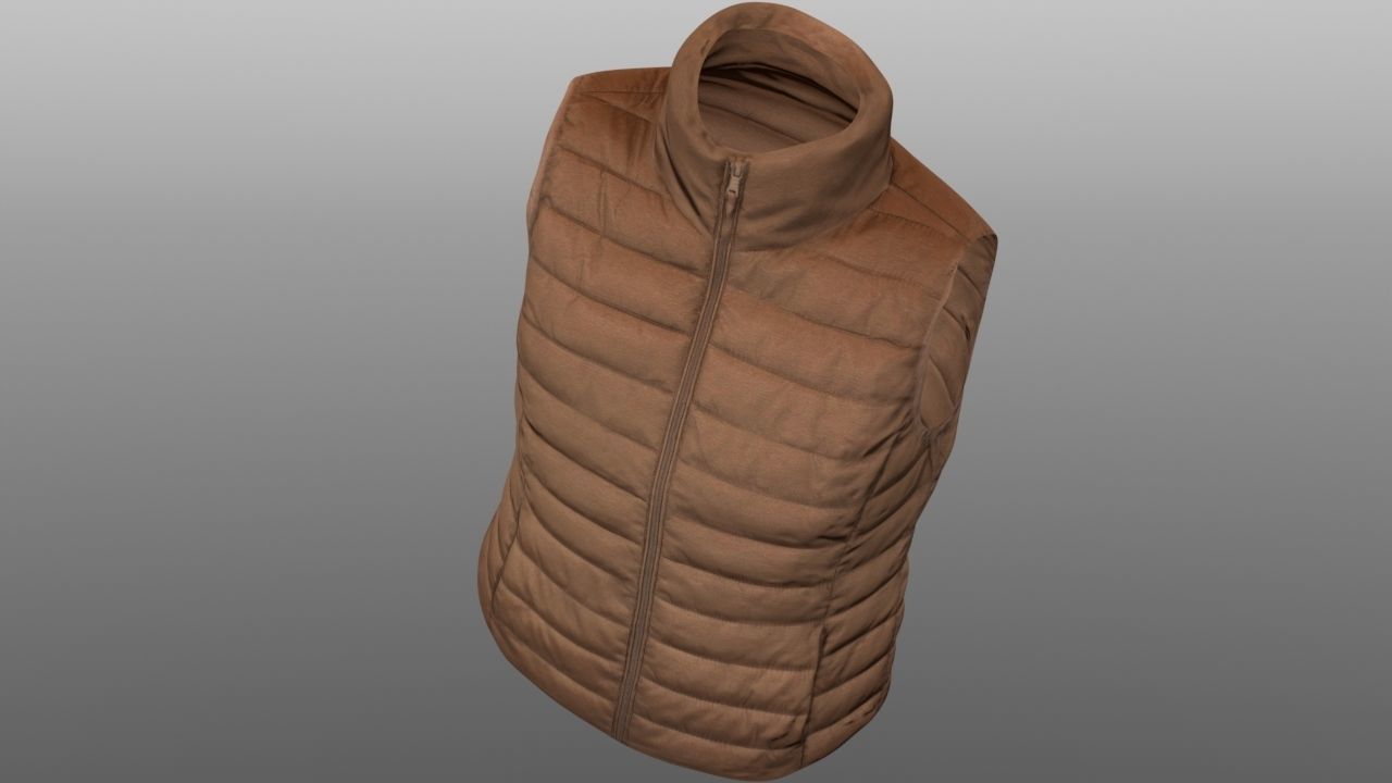 Vest 3D model Low-poly 3D model_7