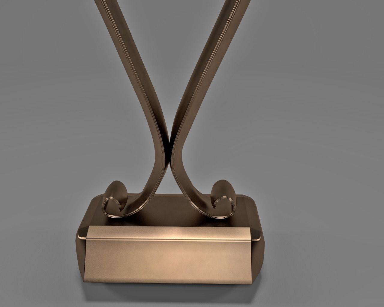 The Kiss in Bronze 3D model_1