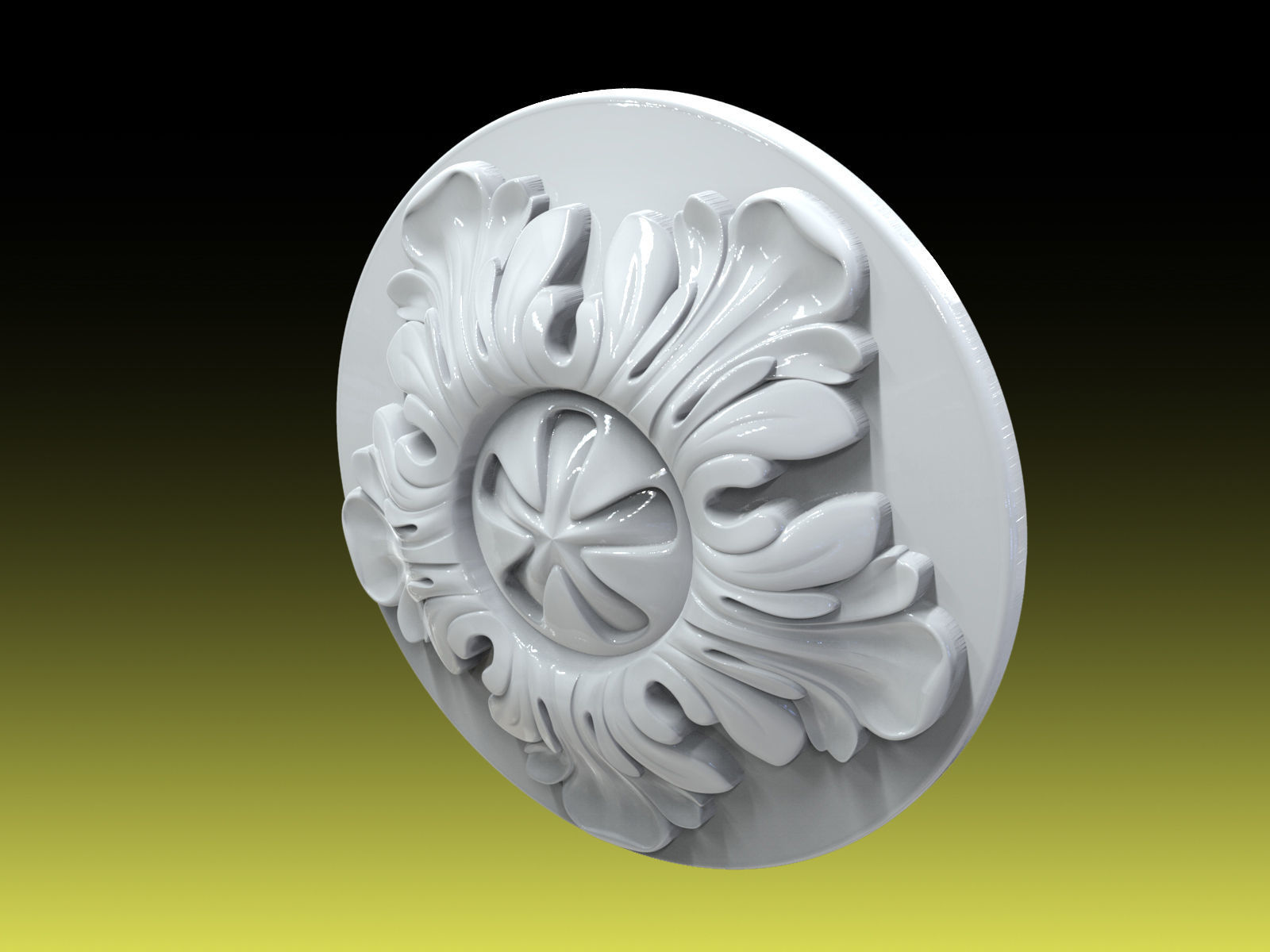 Rosette 002 3D print model_1