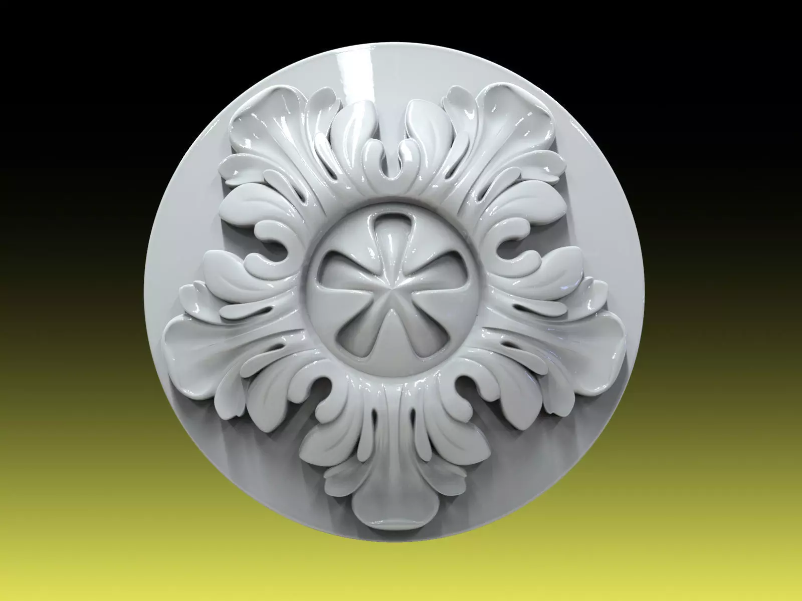 Rosette 002 3D print model_0