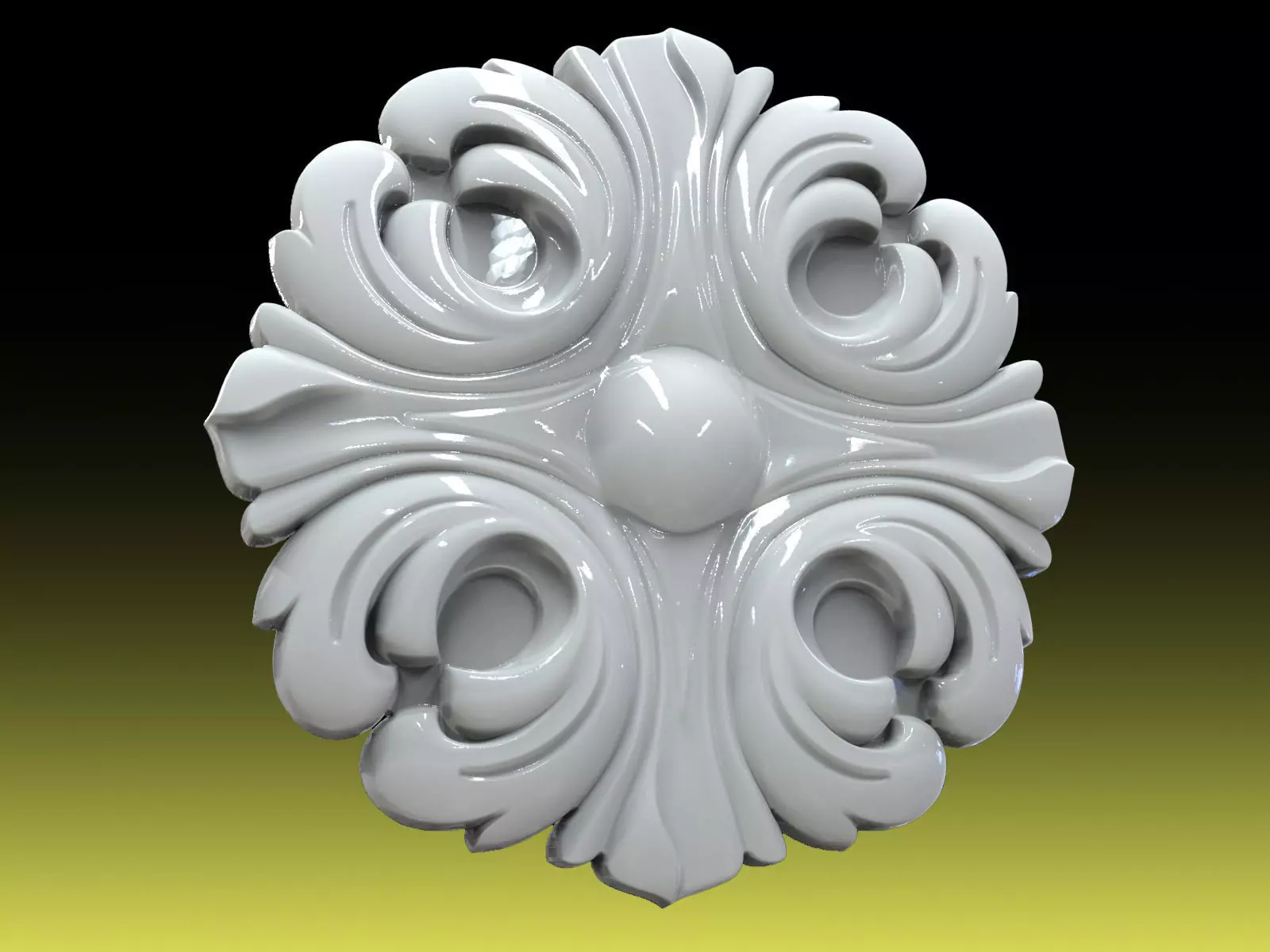 Rosette 005 3D print model_0