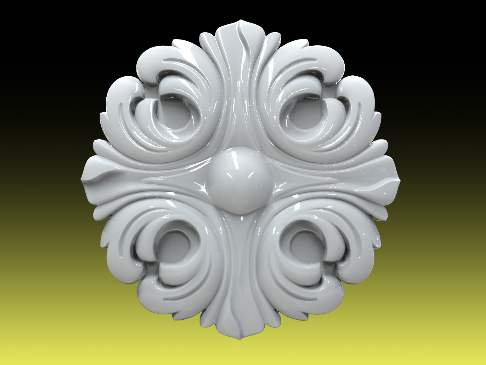 Rosette 005 3D print model_2