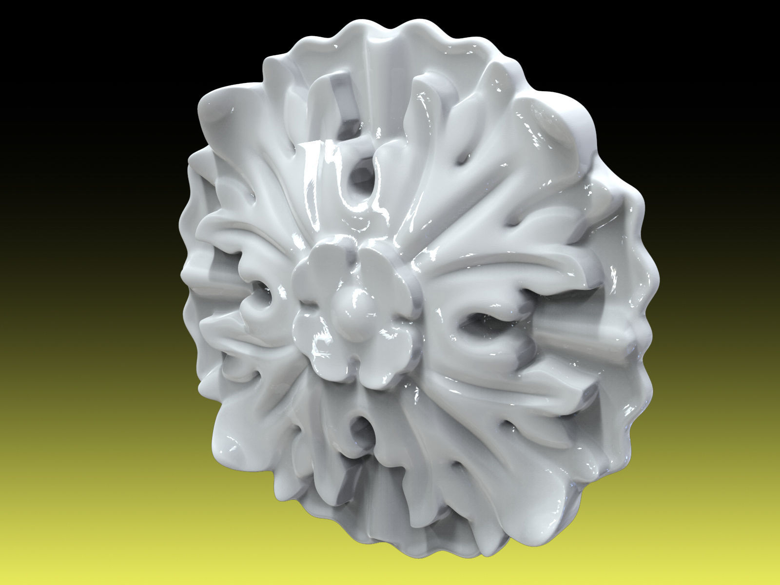 Rosette 006 3D print model_1