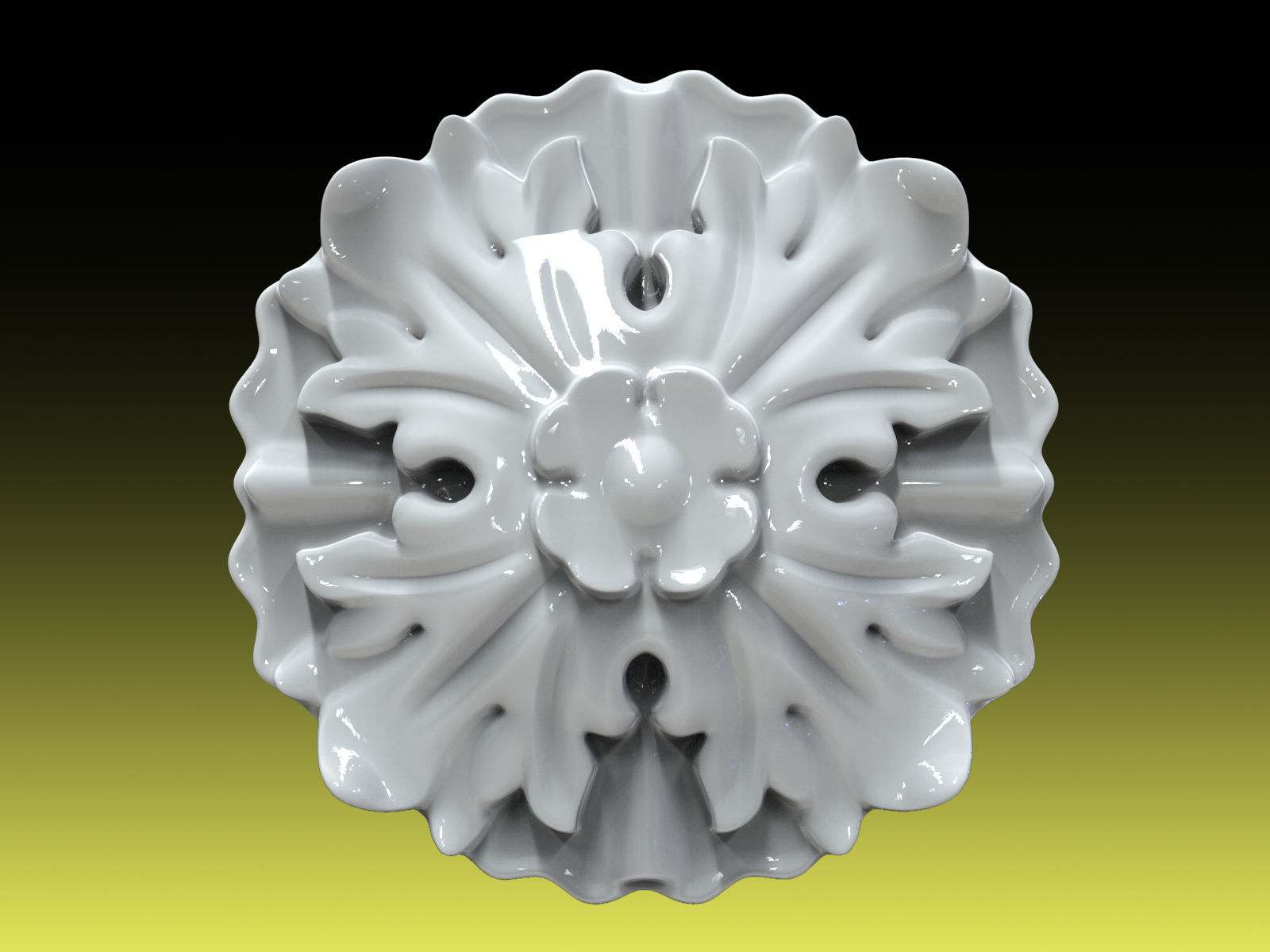 Rosette 006 3D print model_2