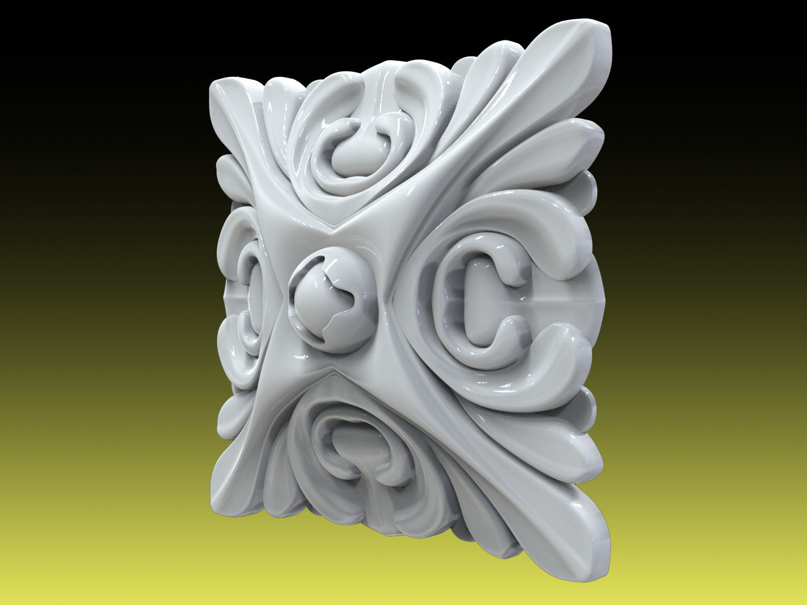 Rosette 008 3D print model_1